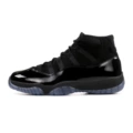 Black deerskin high tops