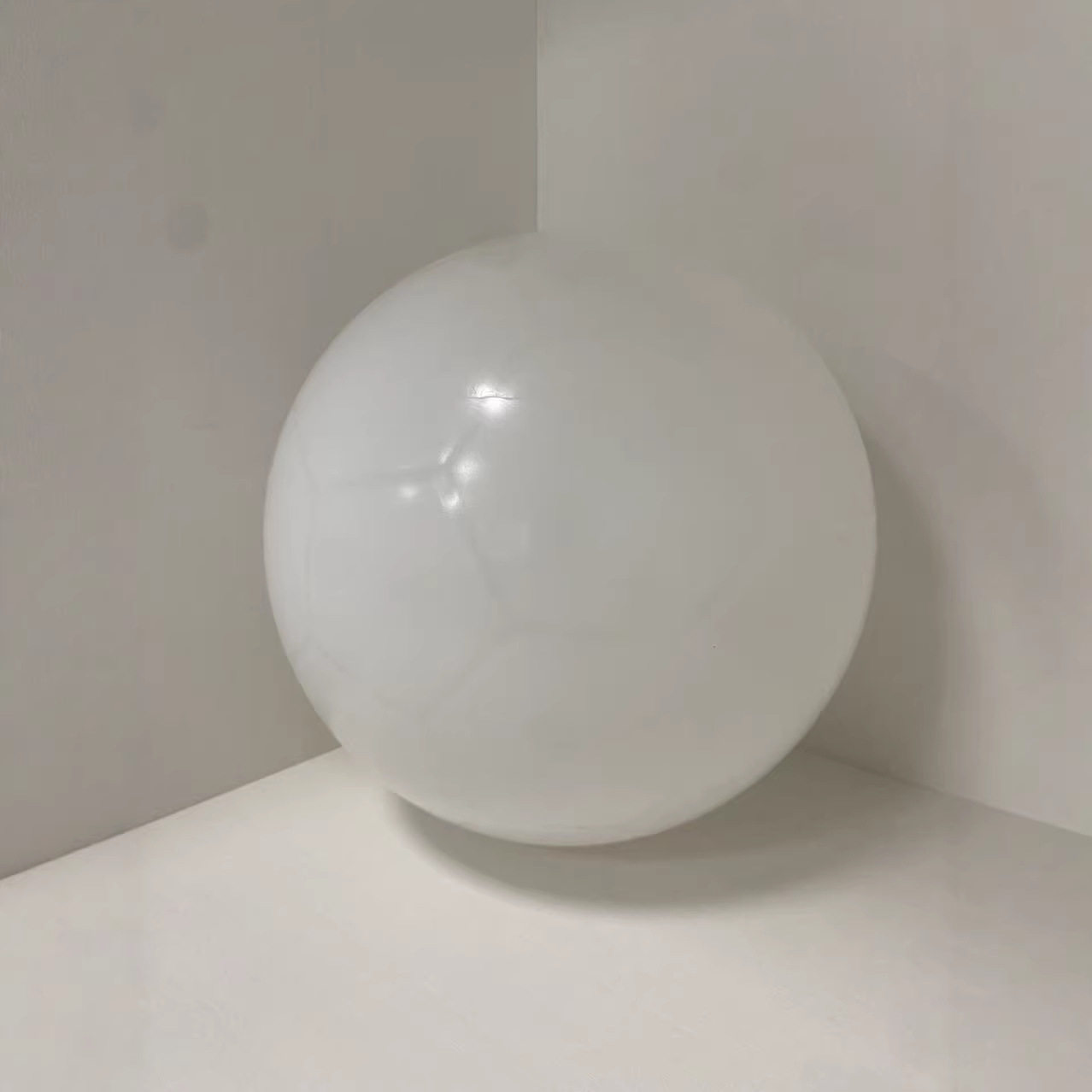工厂直销搪胶DIY纯白足球 户外团建活动涂鸦球幼儿园绘画教具足球