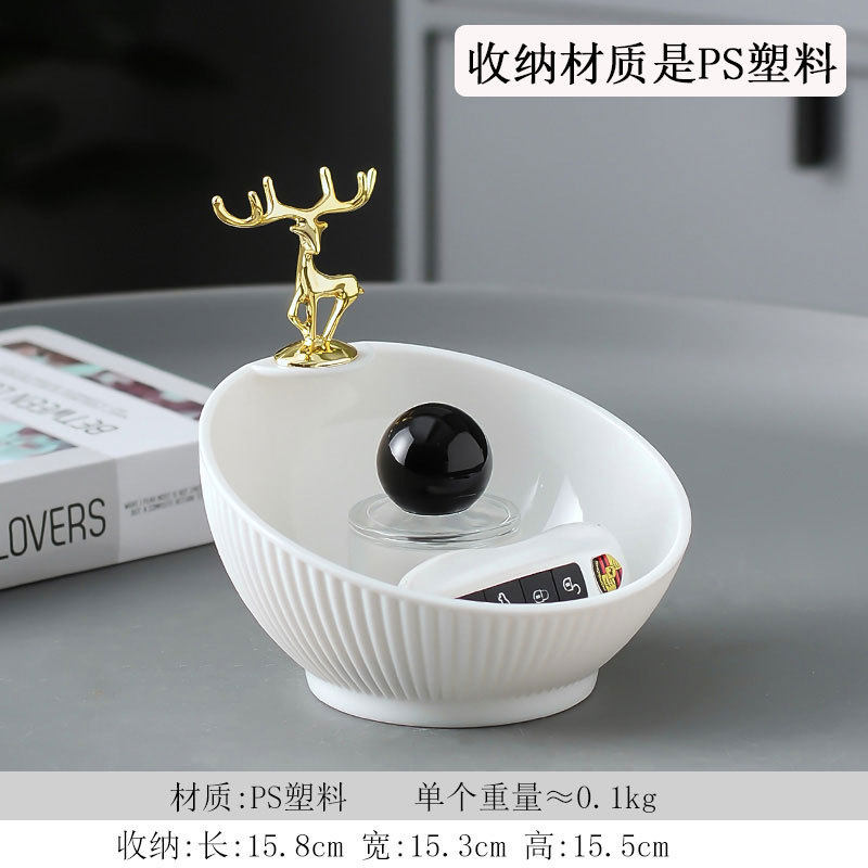批发轻奢入户玄关放钥匙收纳摆件进门口鞋柜客厅家居装饰品置物架