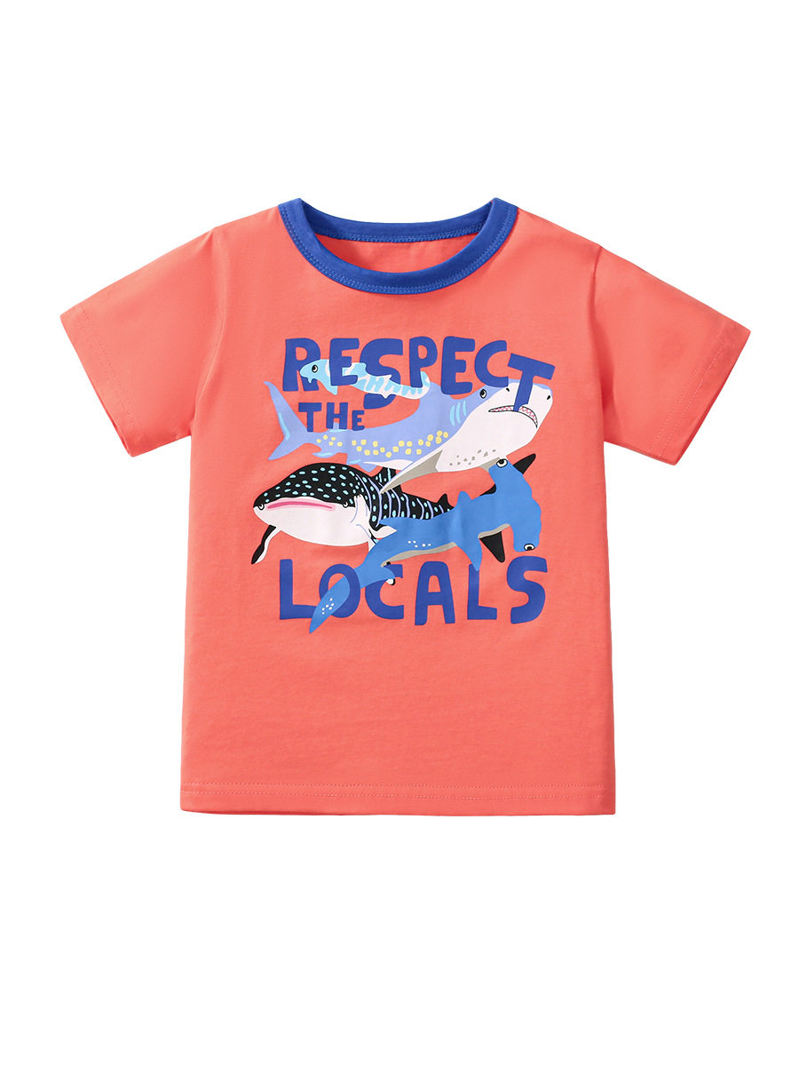 Custom-made Summer Top, Cotton Cartoon Boys' T-shirt, New Girls' T-shirt