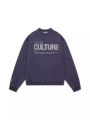 Blue hoodless sweatshirt polyester