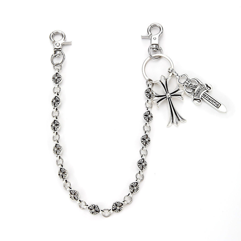 Crodo Element Pants Chain Bag Hanging Chain Sword Ball Bead Cross Waist Chain Lobster Clasp Pendant Jeans Chain