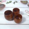 Carbonized Jujube Wood Japanese-Style Wooden Belly Cup Retro Wine Cup Wooden Cup Water Cup Jujube Wood Japanese-Style Wooden Belly Cup