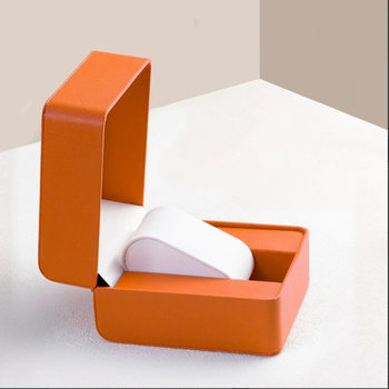 Watch Packaging Box Watch Manufacturer Wholesale Business Non-Mechanical Watch Flip Leather Box Trendy Men's Watch Box