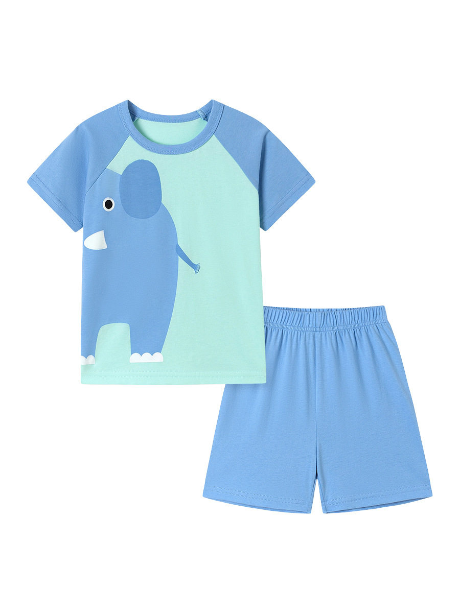 Summer Boys' Short-sleeve Set, [Style] Kids' 2-piece Outfit, Casual Baby Children's Clothing