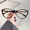 New Internet Celebrity Same Style Triangle Cat's Eye Butterfly Shaped Spice Girl Glasses Frame Can be Equipted with Domentum Myopia Frame Anti-blue Light Flat Light