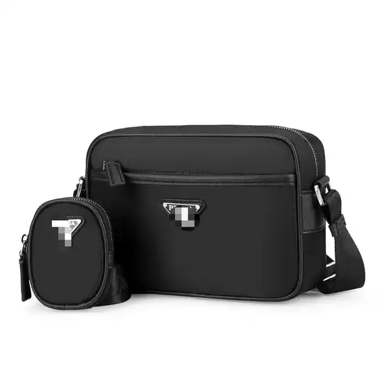 Prada New European and American Style Imported Parachute Waterproof Recycled Nylon Unisex Shoulder and Crossbody Bag