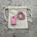Pink lock necklace