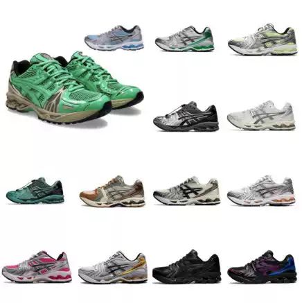 New Cross-Border Export Gel-Kayano14 Running Shoes Shock Absorption K14 Daddy Shoes Mesh Casual Shoes Wholesale