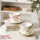 кофейная чашка ins wind bow coffee cup изготовленная на заказ в подглазурном цвете, расписанная вручную красная керамическая чашка и блюдце, набор бытовых чашек для латте mini 2