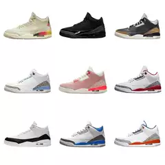 Putian Pure Original Cross-Border Aj3 Mid-High Top Wear-Resistant Shock-Absorbing Lightweight Breathable Trendy Men's and Women's Sports and Leisure Basketball Shoes