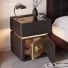 Household Multifunctional Smart Bedside Table Safe Integrated Simple Modern Bedroom Storage Locker Bedside Cabinet