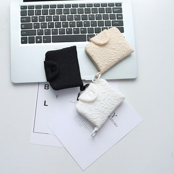 Portable Japanese-Style Daily Use Polyester Coin Purse for Girls, Card Holder, Key Pouch, Street Fashion Trendy Hanging Bag