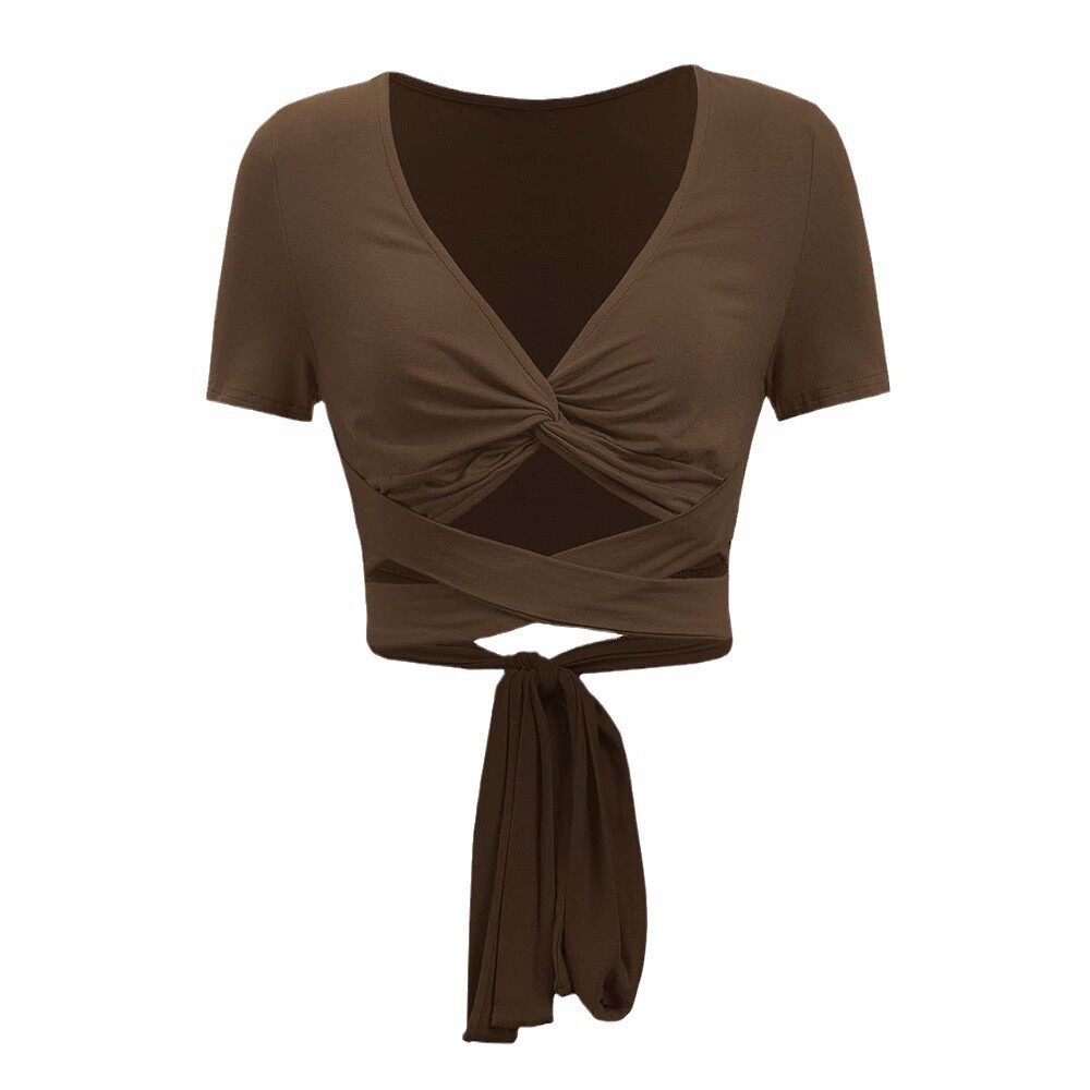 Slim Fit Cropped T Shirt Sexy Sweet Trendy Design Spring Summer Fashion for Women Wholesale Available