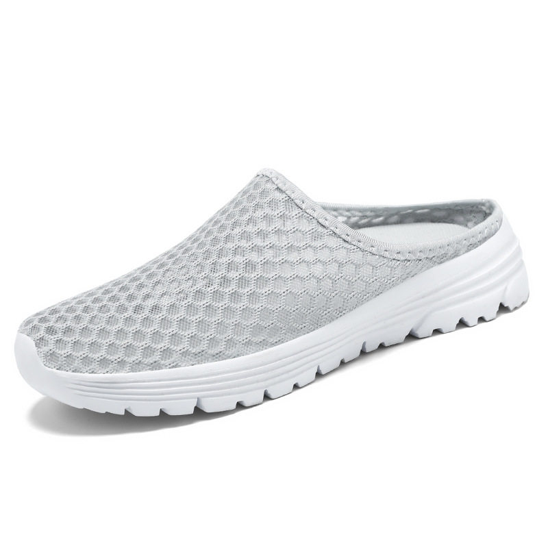 Shoes Women's Slippers Cross-Border Large Size Breathable Mesh Shoes Soft Soles Not Tiring Feet Casual Shoes Slip-On Lazy Shoes Dropshipping