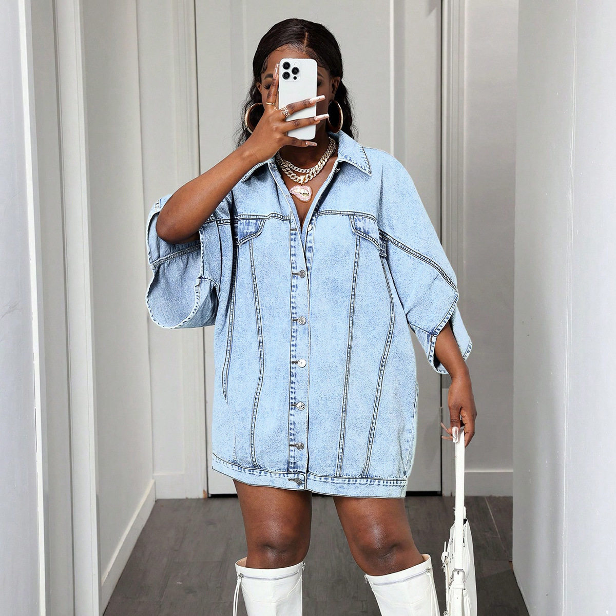 Womens Loose Denim Jacket Sleeveless Casual Street Style Perfect for Spring and Summer Wholesale Available
