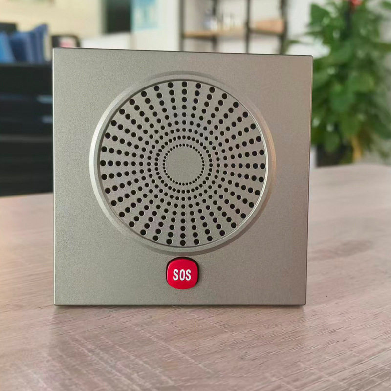 酒店客房壁挂电话机86盒一键拨号前台免提电梯客房浴室紧急呼叫器