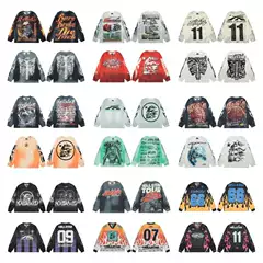American-Style Hellstar Long-Sleeve T-Shirt for Men, Trendy Streetwear Brand, Women's Top, Autumn and Winter Base Layer Shirt