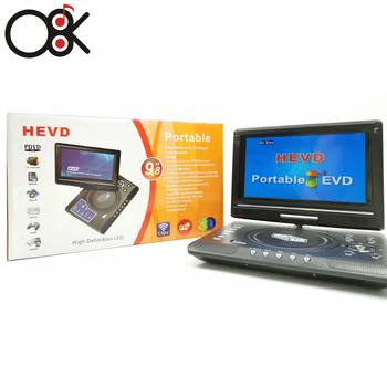 Factory foreign trade hot sale products 9-inch portable mobile DVD HD small TV CD player Video Player