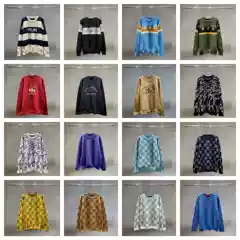 High-Quality Trendy Brand Classic Letter Logo Long-Sleeved Loose Casual Knitwear Knitwear Cross-Border