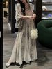 Sanji Black Flower [Du Qing Huan] New Chinese Style Guofeng Fall/Winter dress 2024 New High-end Wear-up-Ji