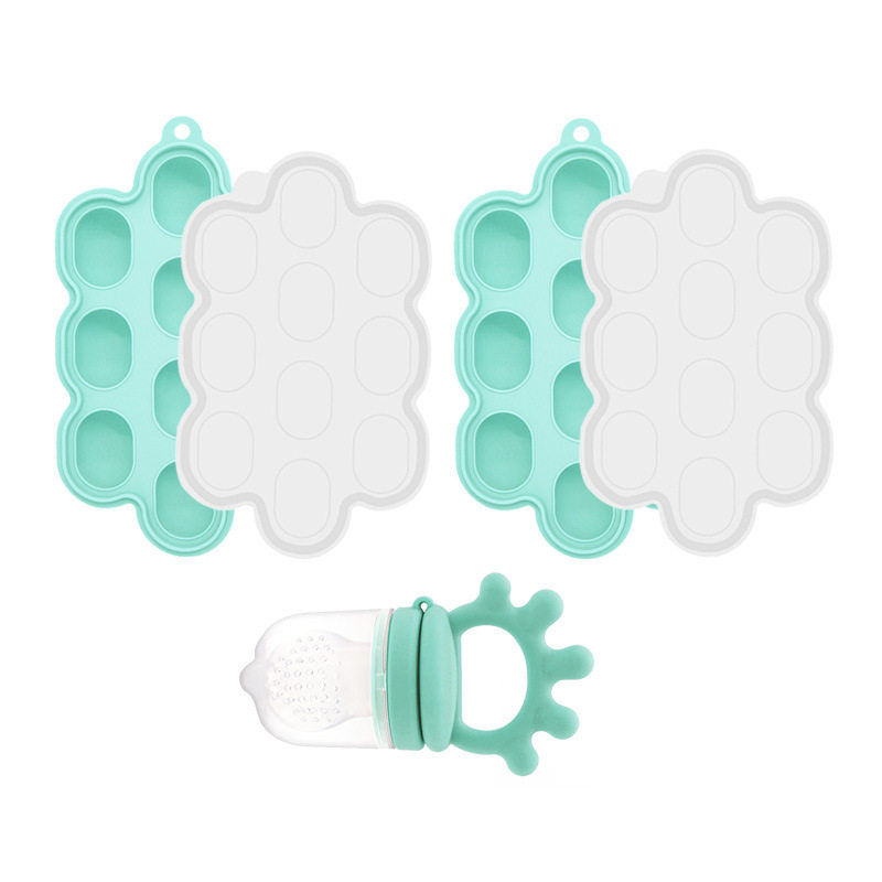 Food grade fruit and vegetable bite bite mother and baby feeding tableware suit food supplement box baby fruit food supplement artifact bite bite