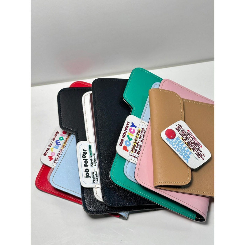 Passbook Holder Multi-functional Color-matching Travel Card Bag Simple Portable Air Ticket Identity Overseas Storage Bag