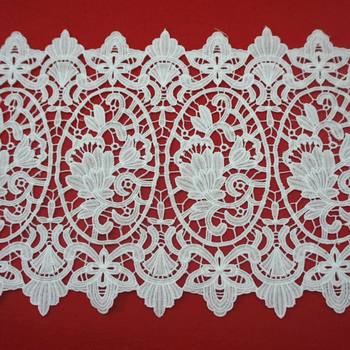 Spot 28cm water-soluble embroidery milk silk lace hollow embroidery lace non-elastic eyelash lace fabric