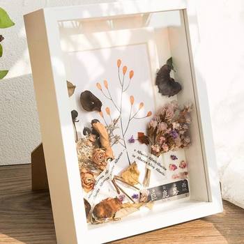 Three-Dimensional Hollow Photo Frame Plant Specimen Storage Display Stand Gift Handmade Rose Flower Picture Frame Foreign Trade Factory Supply Chain