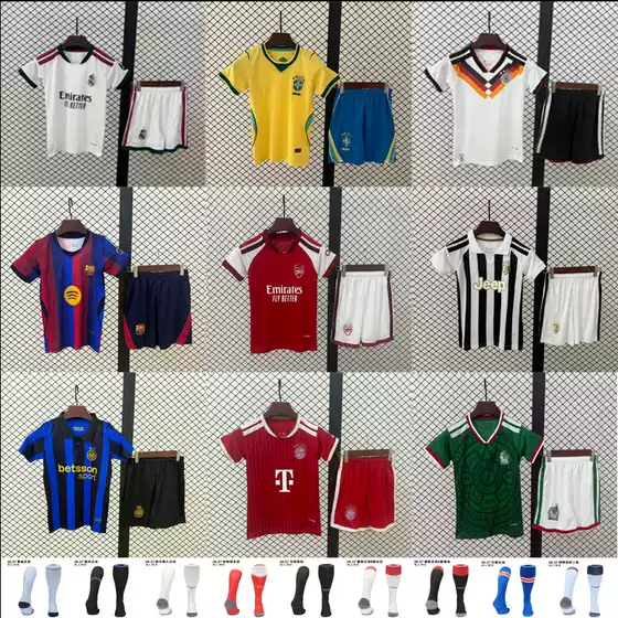 2627 club national team children's clothing Real Madrid Barcelona France Germany Spain Manchester United Brazil Argentina football uniform