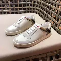 Men's Genuine Leather Flat Korean-Style Breathable Silk Cowhide Plaid Comfortable Lightweight European Station 2020 Autumn