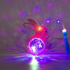 New luminous jade rabbit cartoon star sky ball wave ball portable projection lantern stall hot sale children's flash toys