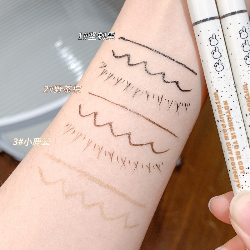 Xixi Original Ink Non-velvet Eyeliner Quick-drying Durable Waterproof Sweat-proof Non-blooming Outline Lower Eyelash Silkworm Shadow Pen
