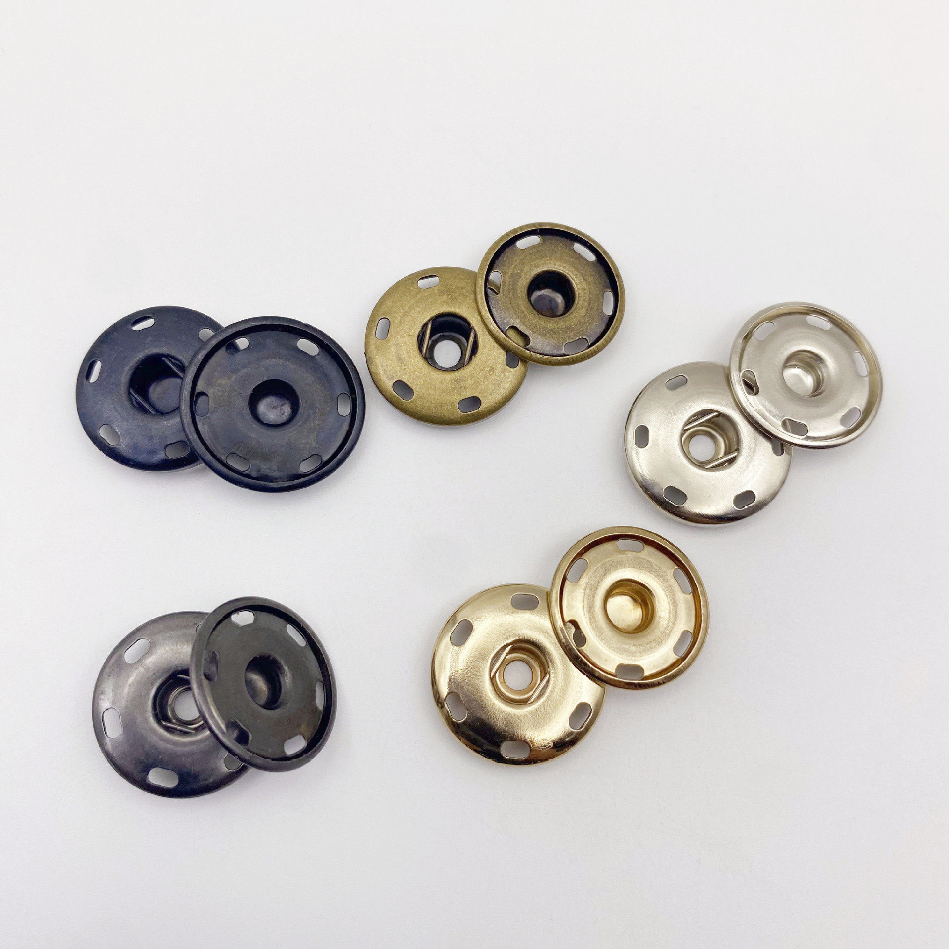 Metal concealed push-buttons, mother-in-law buttons, invisible hand-stitched buttons, woolen coat press buttons, clothes anti-glare press buttons