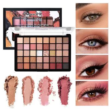 Cross-Border Exclusive European and American Colorful Palette 40-Color Eyeshadow Blue Purple Pearlescent Cos Matte Earthy Colorful Makeup Palette