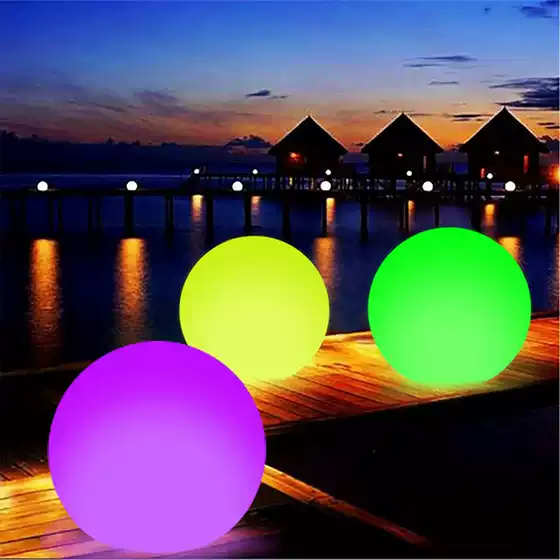 Inflatable Luminous Ball Wholesale Christmas Ball Pvc Remote Control Led Flash Beach Balloon Kidsren's Christmas Day Ball Light Ball