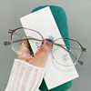 Glasses frame myopia women can be equipped with the degree of student art without makeup daily anti-blue light flat glasses Korean TR8374