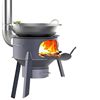 Household Firewood Stove for Burning Wood, Rural Cast Iron Pot, Large Outdoor Stove, Movable Smokeless Stove