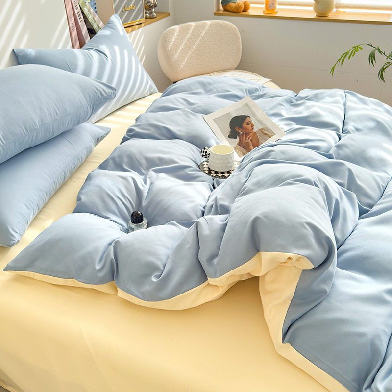 Ins bedding four-piece bed sheet quilt cover one-piece quilt cover single student dormitory three-piece factory wholesale