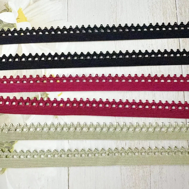 1cm Flower Bud Nail Tooth Edge Needle Machine Elastic Webbing Bra Intimates Intimates with Clothing Accessories Clothing Lace