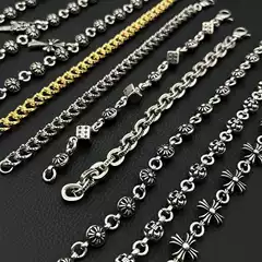 Ch Trendy Brand Crow Heart Bracelet with Thick Lettering, Cross, Dice, Scout Flower Bracelet, Couple Style, Factory Wholesale for Foreign Trade
