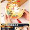 Mid-Autumn Festival Lantern Handmade Diy2025 New Antique Style Bunny Lantern Material Package Kidsren's Satchel Light