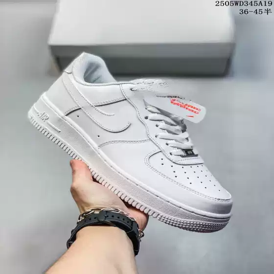 Putian High-Version Air Force 1 Low-Top White Sneakers, Lightweight & Durable Student Skate Shoes, FA1 Casual Basketball Shoes