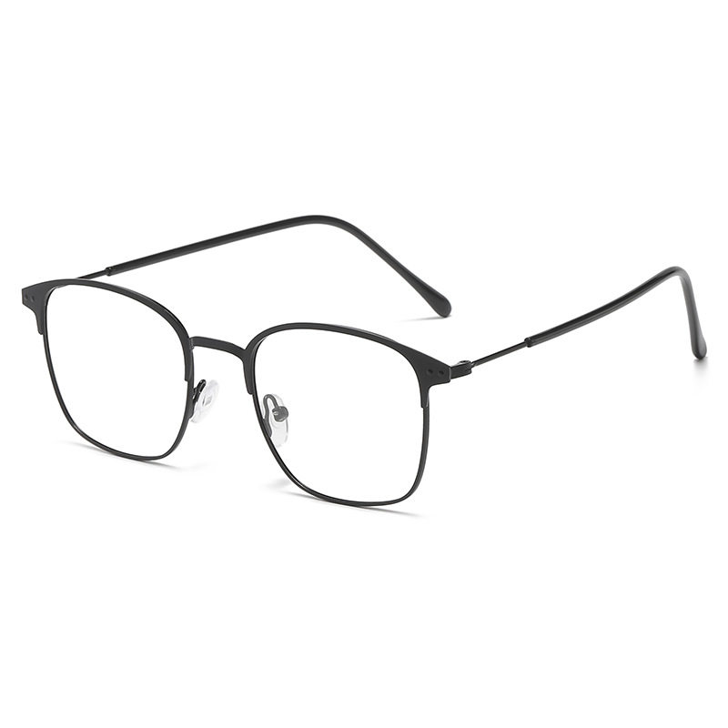 New Fashionable Color-Changing Glasses, Trendy Anti-Blue Light Glasses, Metal Glasses Frames, Foreign Trade Color-Changing Anti-Blue Light Glasses for Men