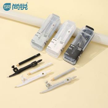 Student Compass Metal Compass Set 2B Lead Core Clear Primary and Secondary School Students Exam Compass Manufacturer Wholesale