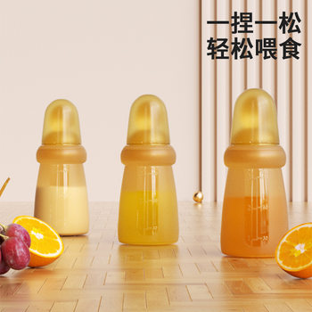 Baby Food Supplementation Spoon Squeeze Feeding Rice Paste Spoon Silicone Soft Spoon Baby Food Supplementation Tool Rice Feeding Artifact