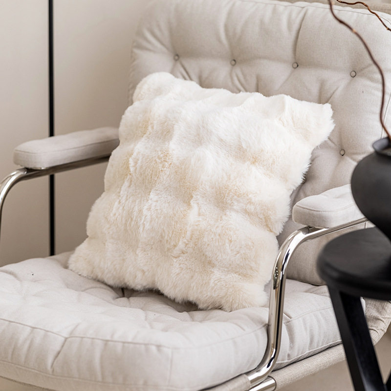 侘寂风法式黑白灰格子轻奢高档沙发抱枕靠垫样板房靠枕民宿色腰靠,淘宝优惠券,粉丝福利购,淘宝优惠卷