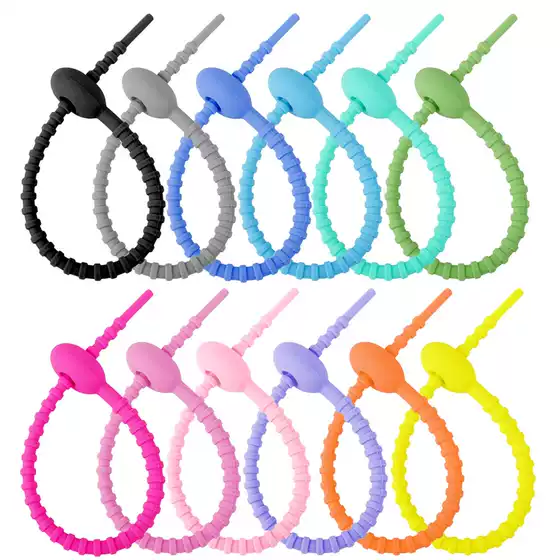 215mm Candy Color DIY Bag Clothing Accessories Pendant Keychain Accessories Silicone Lanyard Clothing Accessories