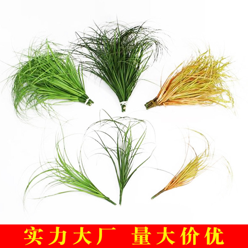 Nordic INS สไตล์บ้านจำลองเดี่ยว cattail หญ้าในร่มจำลองพืชผนั...