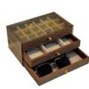 Walnut Wood Grain Jewelry Box Necklace Earrings Organizer Jewelry Box High-End New Three-Layer Five-Layer Jewelry Storage Box